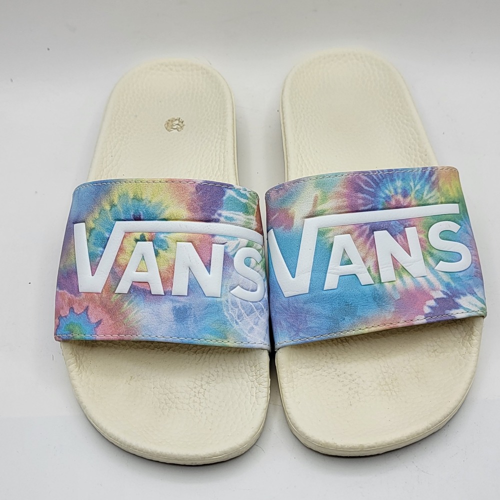 Vans La Costa Slide-On Tie Dye Sandals Womens 7 Multi Color Summer Beach Shoes - Picture 2 of 8